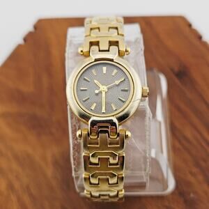 Bijoux Terner Women's Gold Tone Contemporary Watch Minimalist Classy Link Simple
